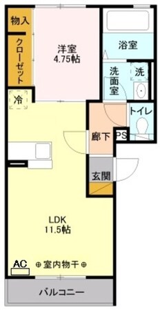 メゾンド・ソレーユHiguchiの物件間取画像